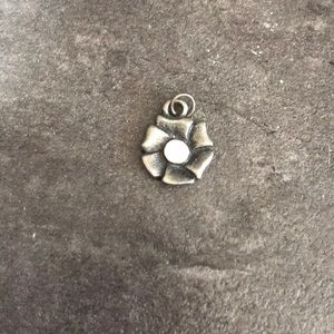 Pewter flower necklace pendant